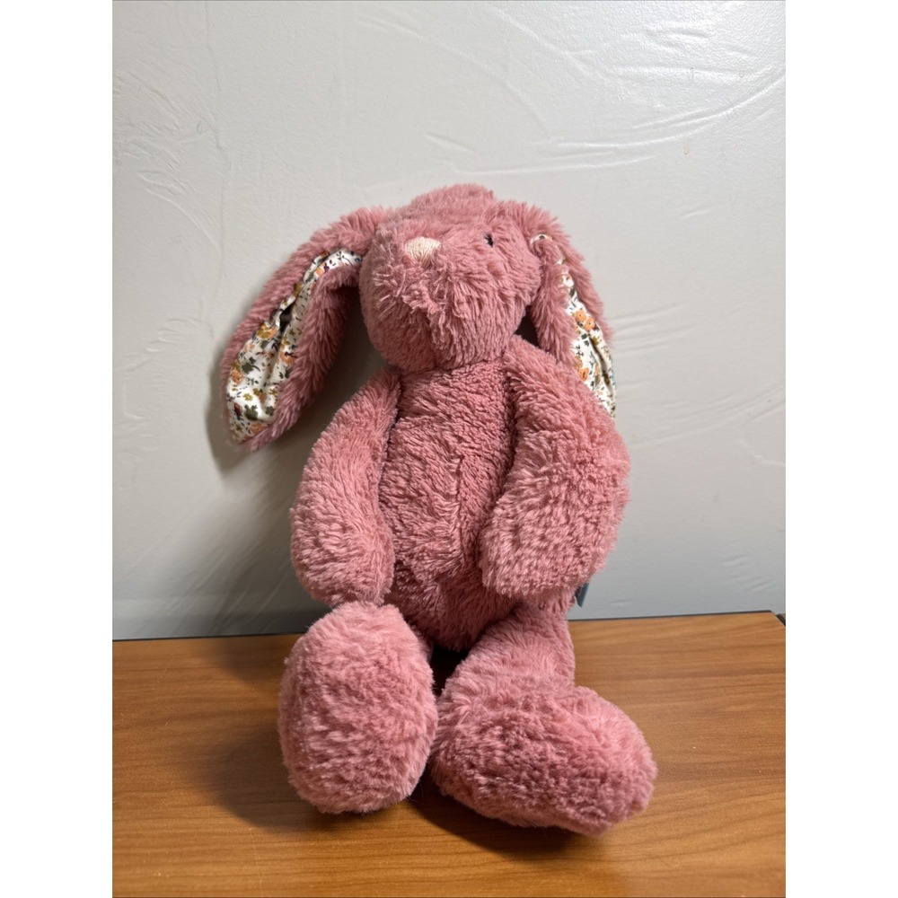 Manhattan Toy Pink Bunny Plush Stuffed Animal Small Floral Ears Easter